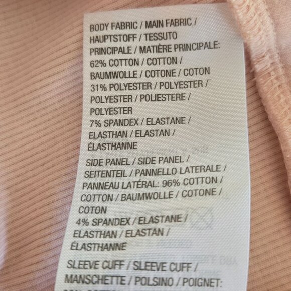 H By Halston Womens Light Pink Cotton Blend Moto Jacket Size 12 - Picture 11 of 11